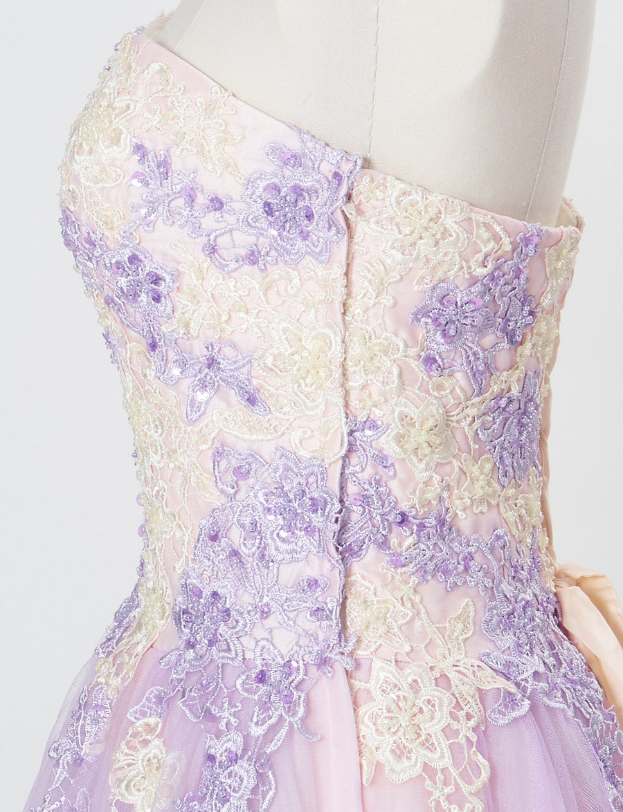 ラベンダー ステージ・演奏会ドレス, 発表会・コンクール衣装 ツイード