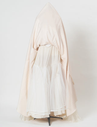 TWEED DRESS(ツイードドレス)のシャンパンゴールドロングドレス・チュール｜TW1920-CGDのスカートパニエ画像です。