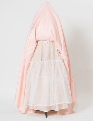 TWEED DRESS(ツイードドレス)のシェルピンクロングドレス・チュール｜TW1920-SHPKのスカートパニエ画像です。