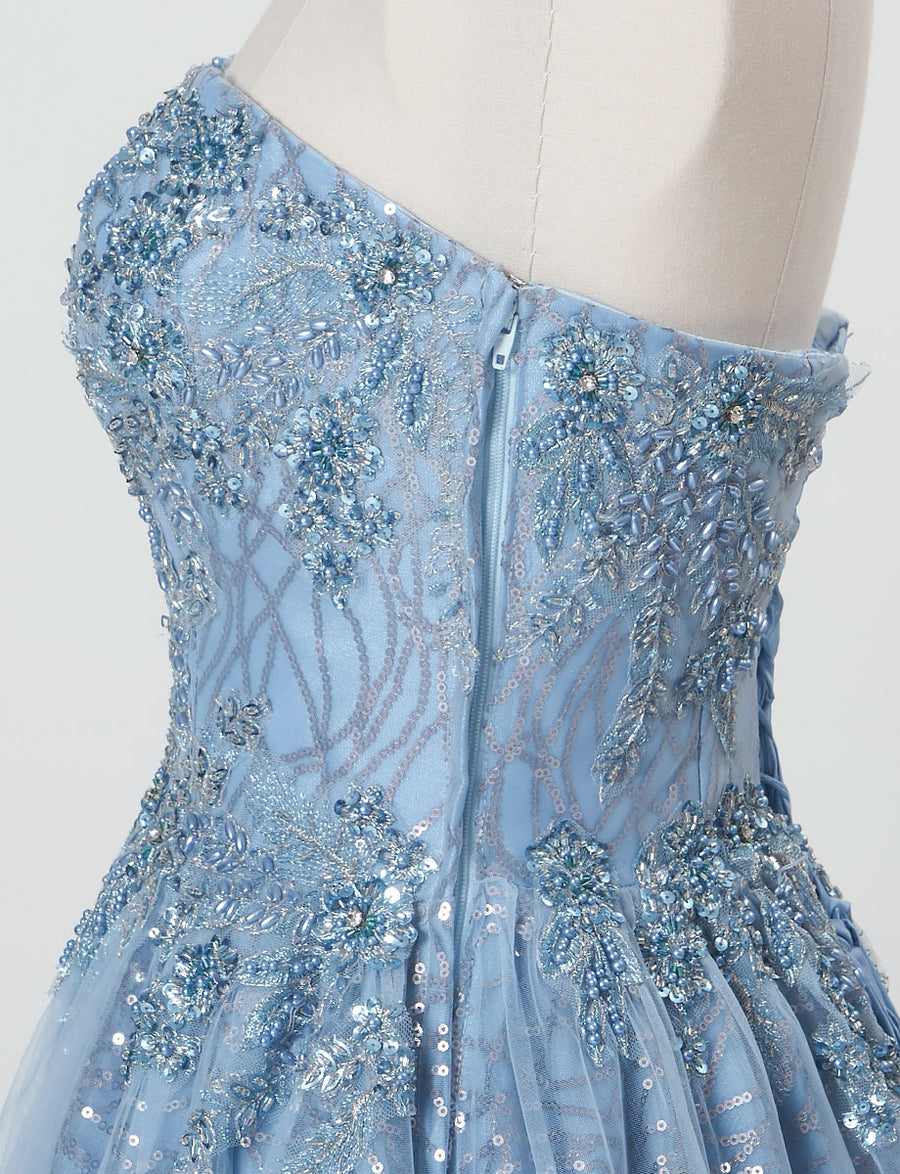 ブルー 演奏会やステージドレス コンクール衣装｜Fine Feathers