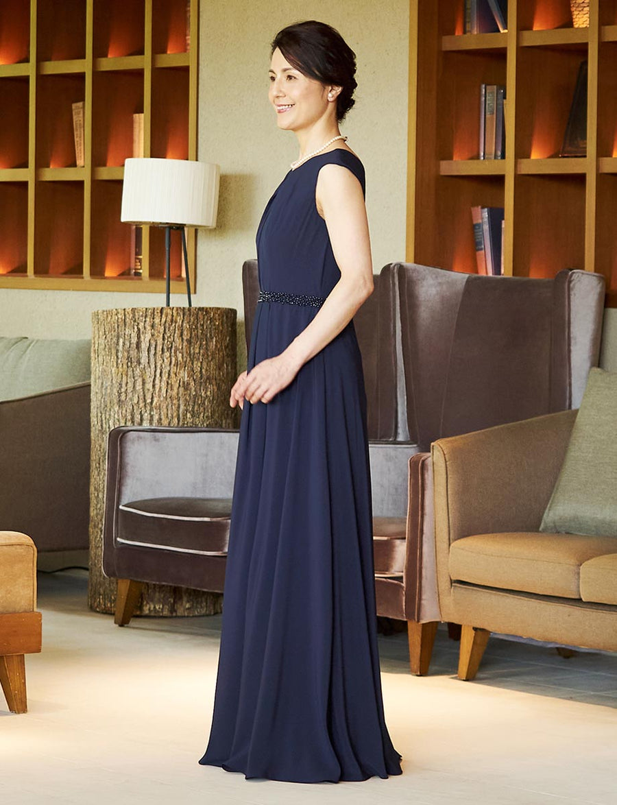 マザーズドレス・結婚式 母親ドレス MD0226-DNY ネイビー アンサンブル