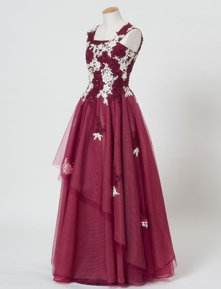 ワインレッド コンクールドレス・演奏会・発表会ドレスにお薦め