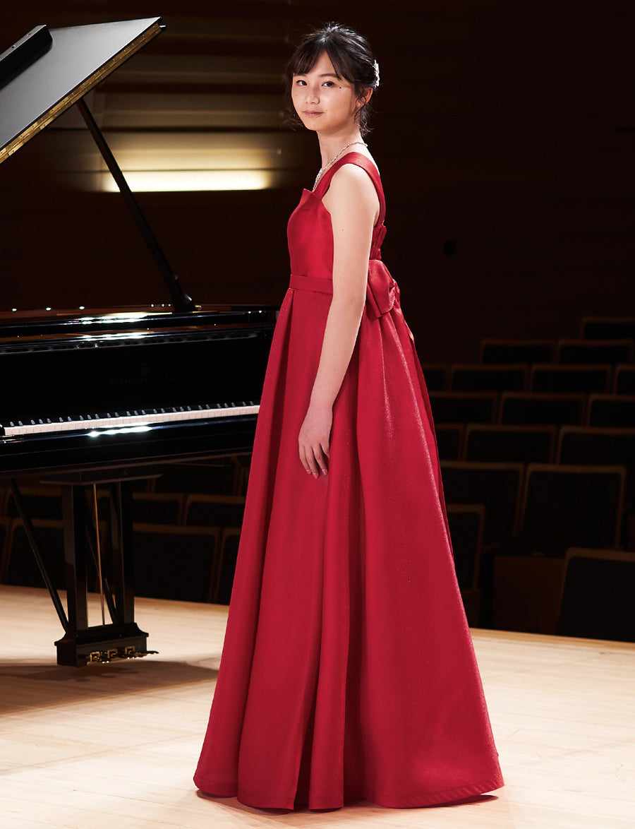 TWEED DRESS ツイードドレス　ジュニアドレス　演奏会ドレス　ピアノ ピアノ 発表会ドレス 演奏会ドレス 中学生にお薦めジュニア