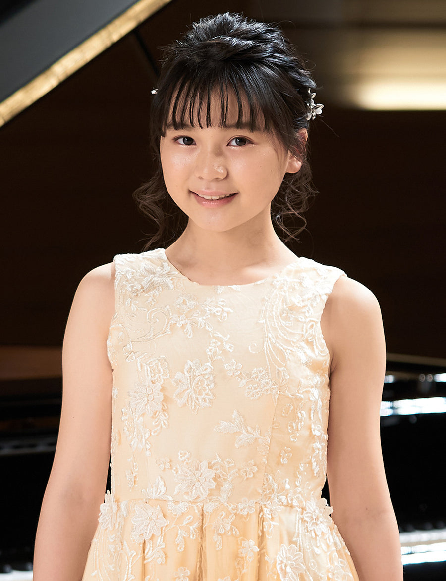 演奏会ドレス中学生・ピアノ発表会 ドレスにお薦めゴールド 演奏会ドレス中学生・ピアノ発表会 ドレスにお薦めゴールド