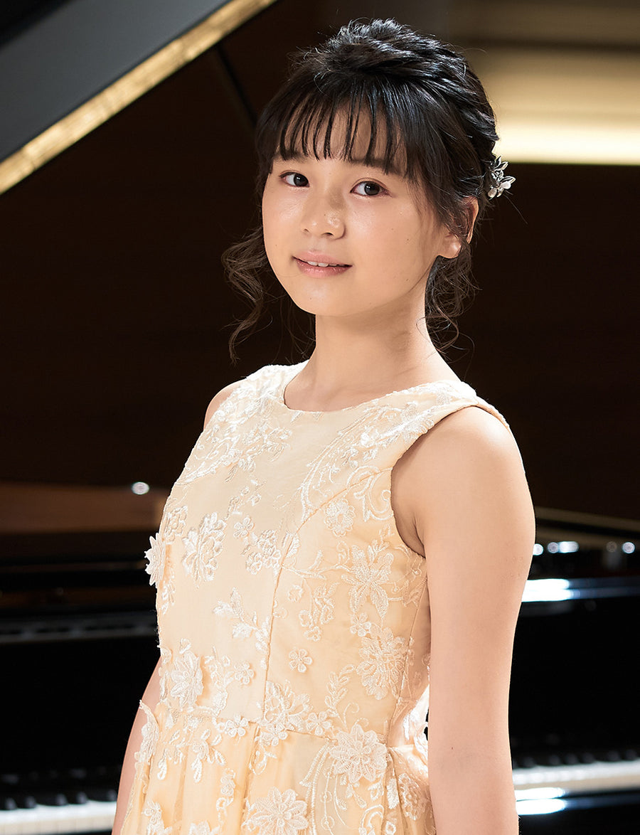 演奏会ドレス中学生・ピアノ発表会 ドレスにお薦めゴールド